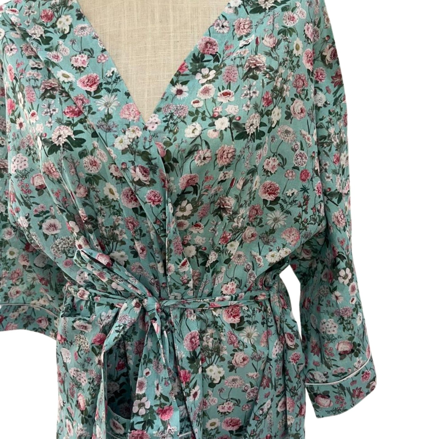 Kimono - Peony Aqua