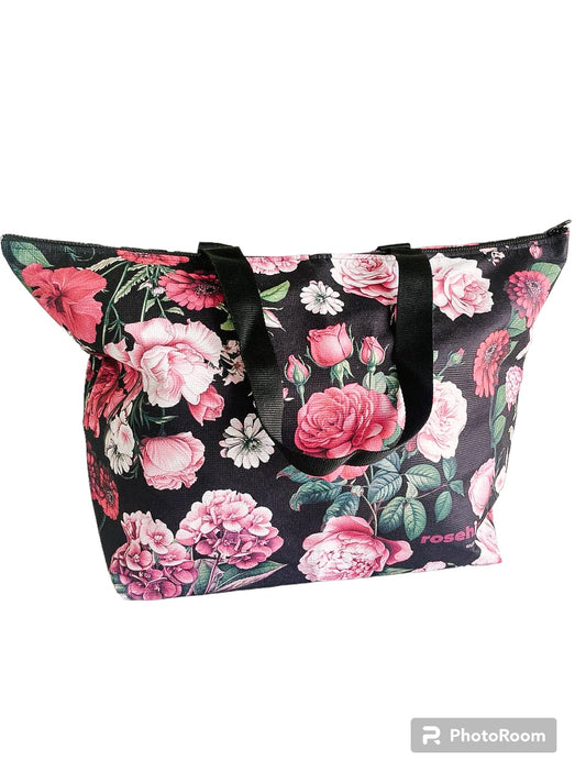 Beach Bag - Peony Ebony