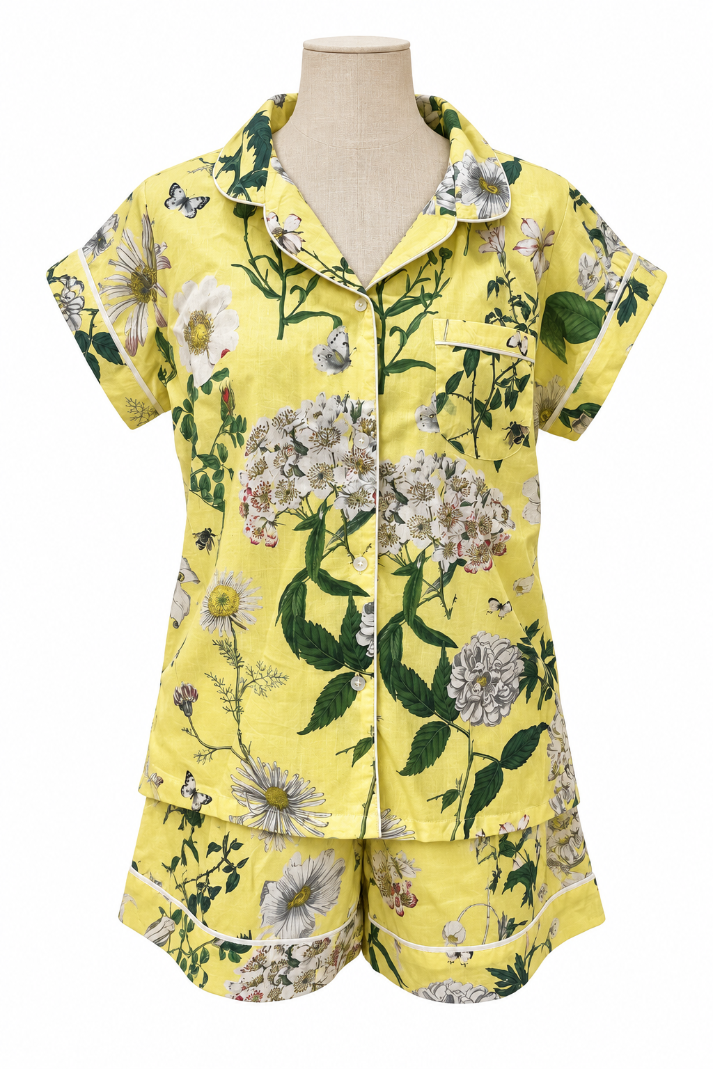 Short Set Pyjamas - Heavenly Buttercup