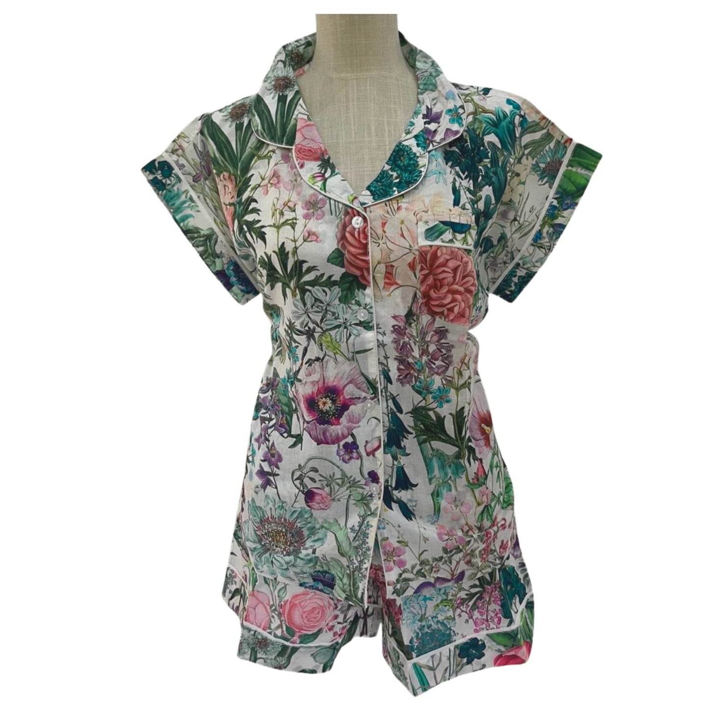 Short Set Pyjamas - Pansies