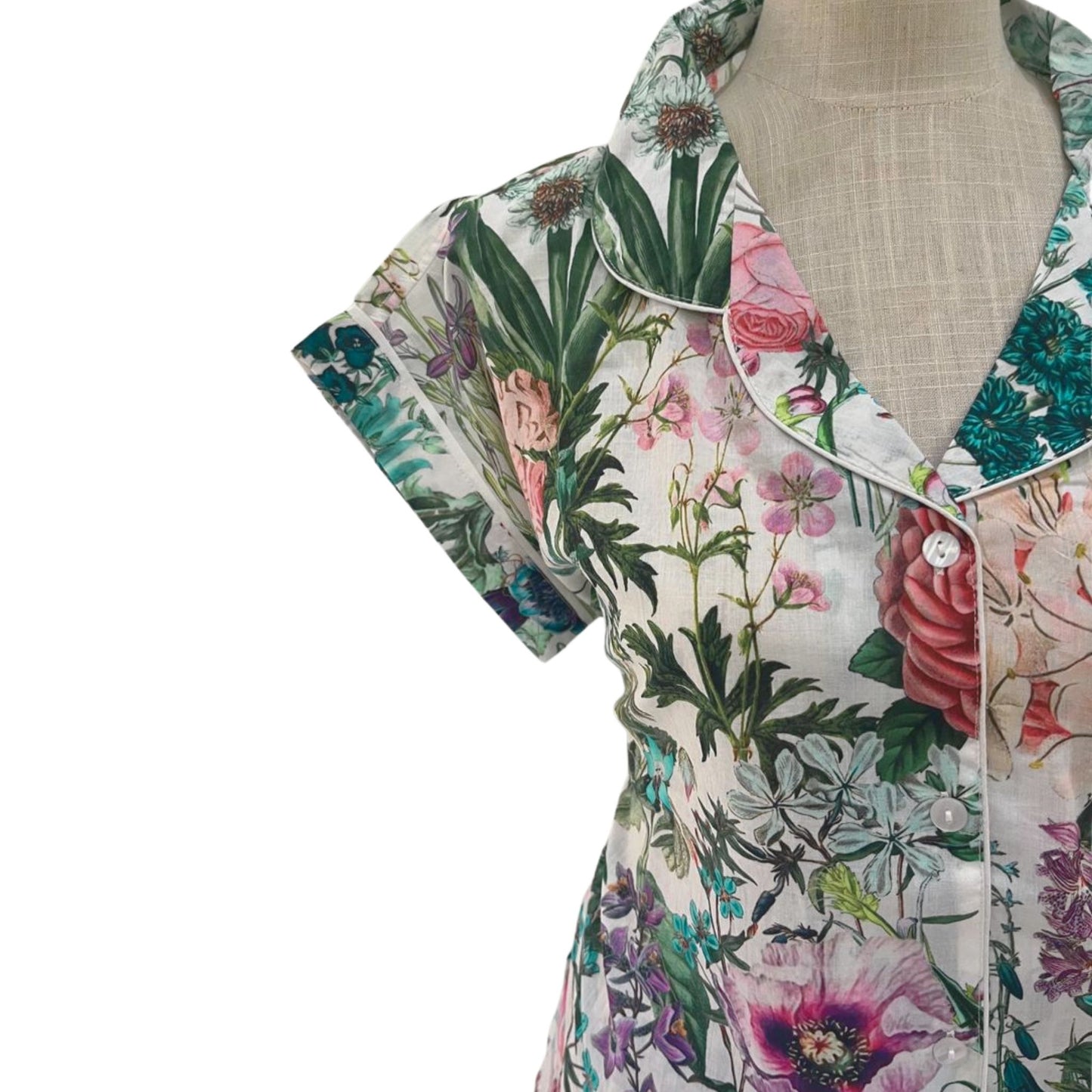 Short Set Pyjamas - Pansies