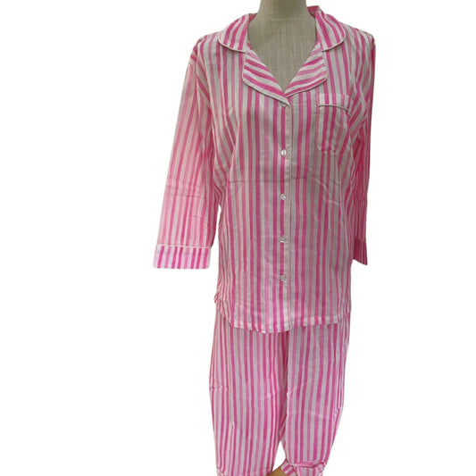 Long Set Pyjamas - Candy Stripe Pink