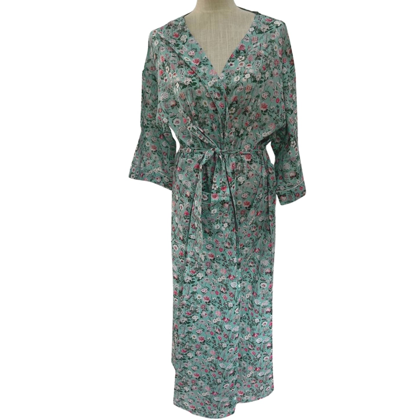 Kimono - Peony Aqua