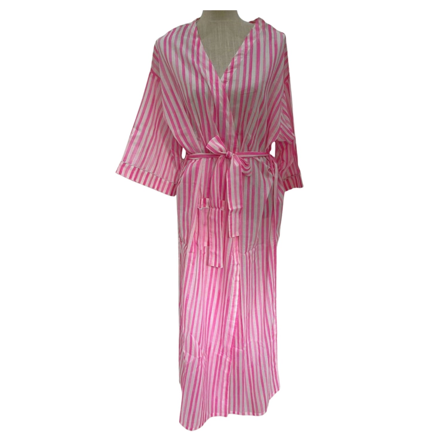 Kimono - Candy Stripe Pink