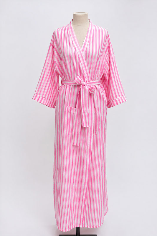 Kimono - Candy Stripe Pink