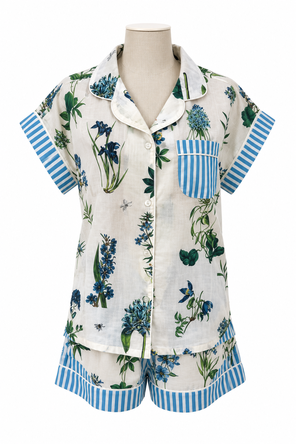 Short Set Pyjamas - True Blue