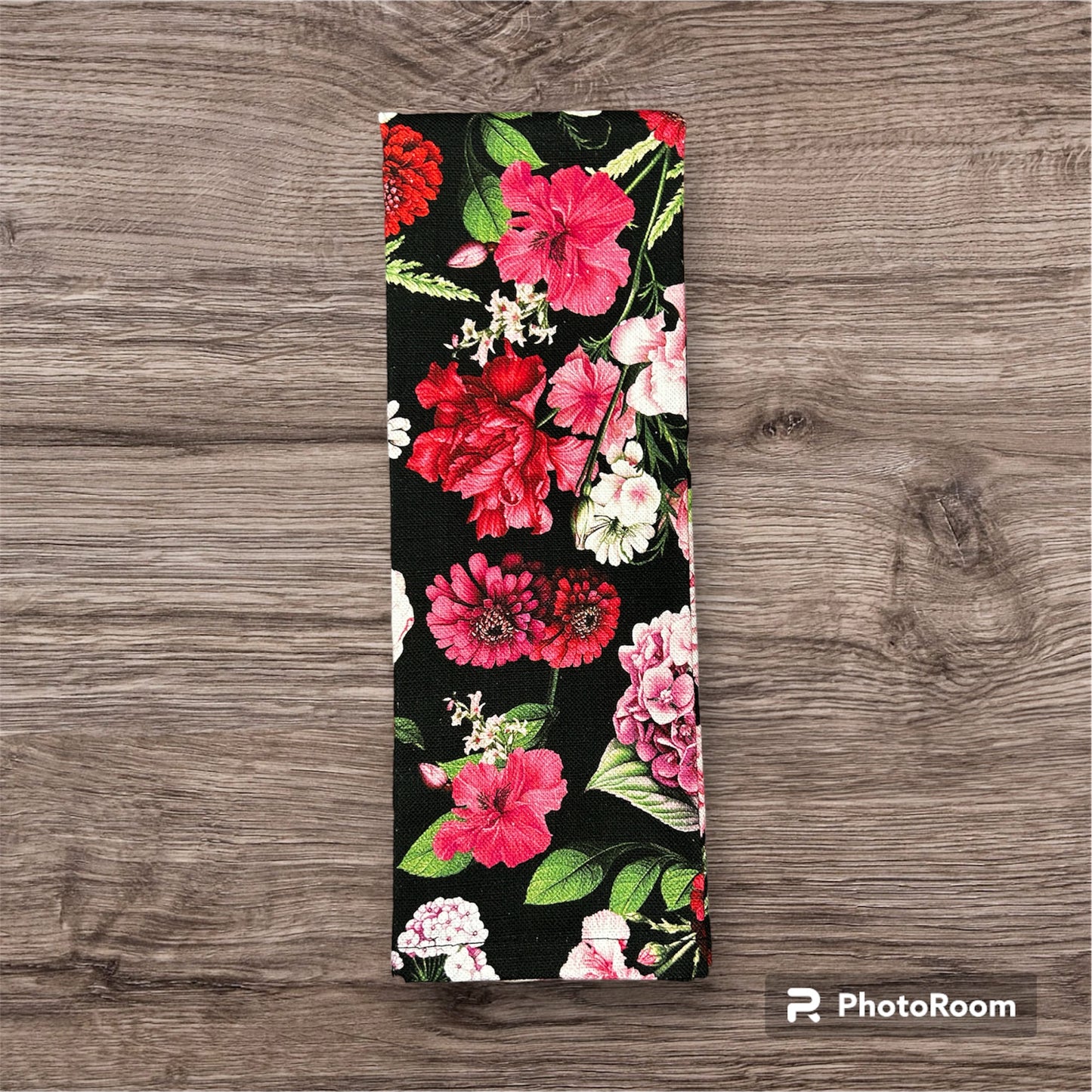 Tea Towel Peony Ebony