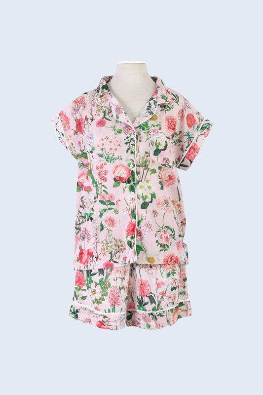 Short Set Pyjamas - Peony Blush