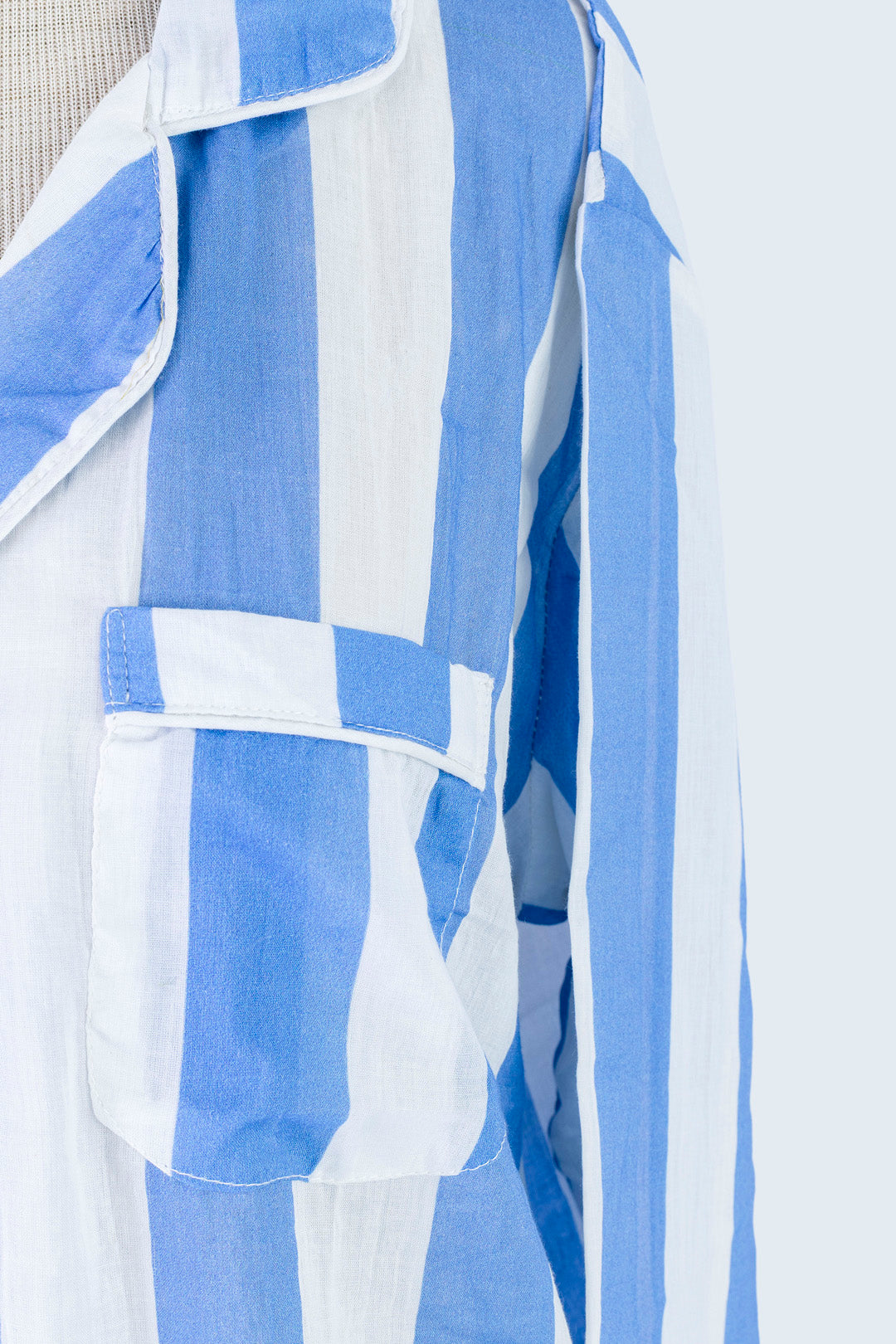 Long Set Pyjamas - Periwinkle Stripe
