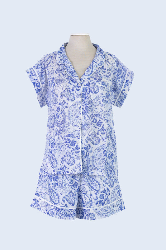 Short Set Pyjamas - Periwinkle